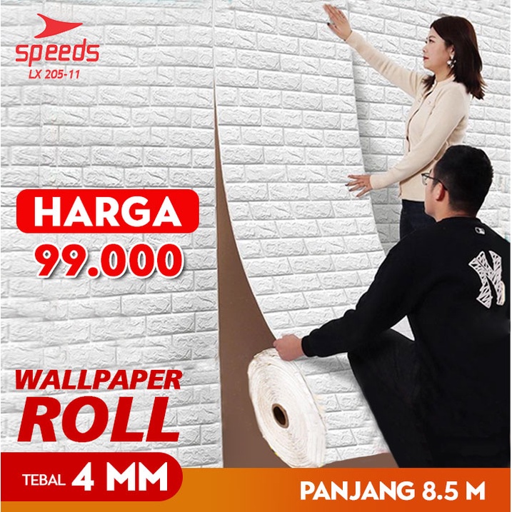 speeds wallpaper dinding roll motif bata