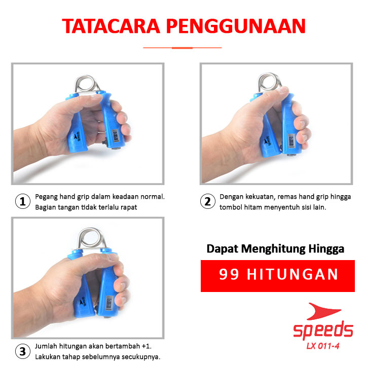 SPEEDS Hand grip Digital Alat Fitness Untuk Tangan Digital Handgrip