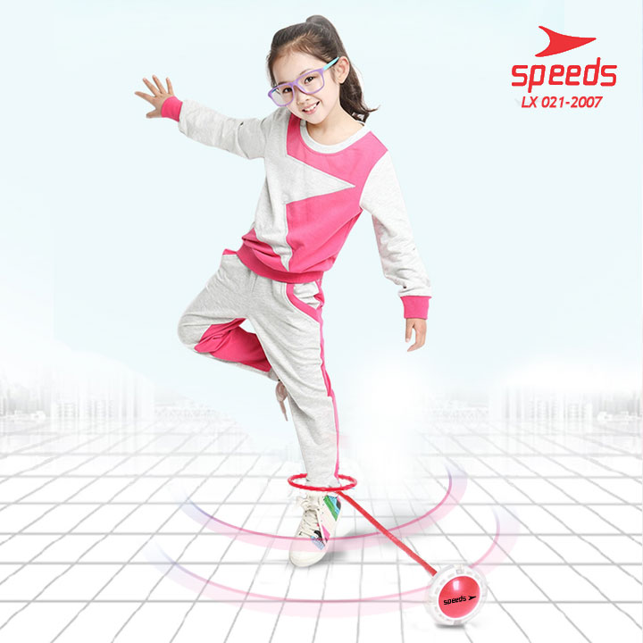 SPEEDS Mainan Olahraga Anak Dewasa Lompat Dance Circle Flash Jump LED Ring Skip It Ball LX 021
